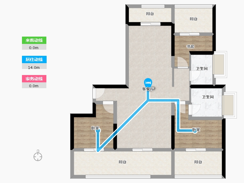 河南省-焦作市-远创郡望府-98.00-户型库-动静线