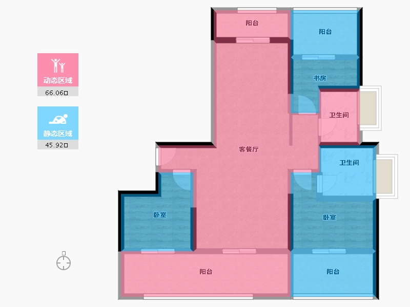 河南省-焦作市-远创郡望府-98.00-户型库-动静分区