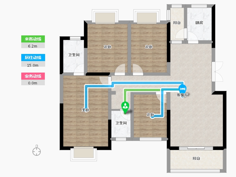 广西壮族自治区-北海市-星海名城-111.20-户型库-动静线