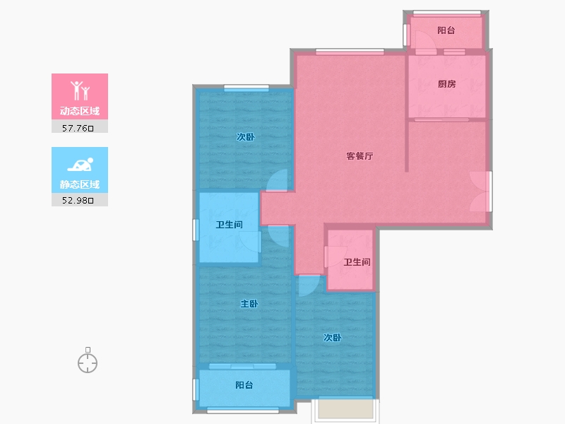 北京-北京市-八家嘉园-115.00-户型库-动静分区