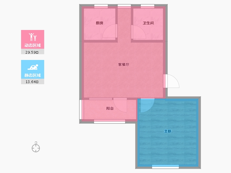 上海-上海市-德川新苑-46.05-户型库-动静分区