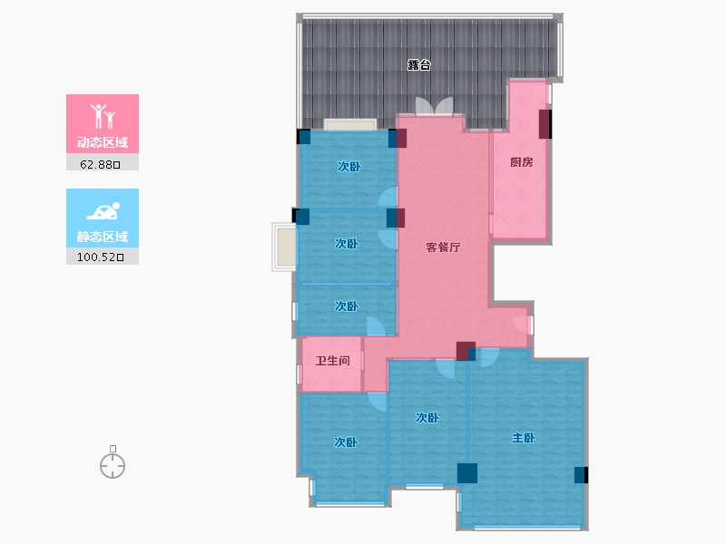 福建省-漳州市-龙湾盛世-155.56-户型库-动静分区