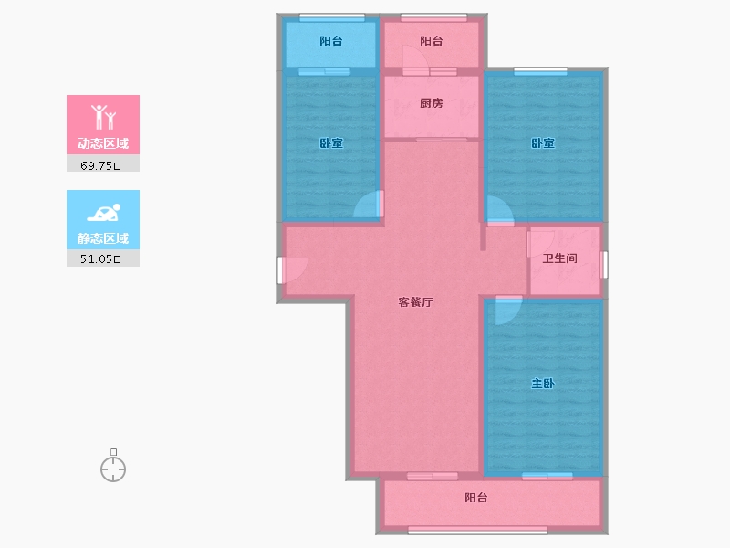 山西省-长治市-益康小区-125.33-户型库-动静分区