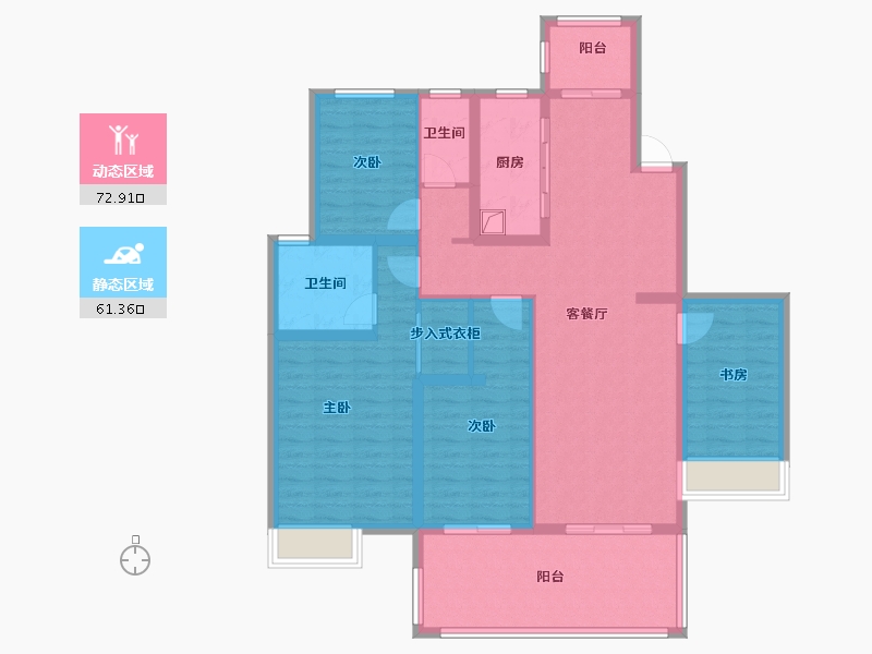 河南省-郑州市-中建滨水苑-119.84-户型库-动静分区