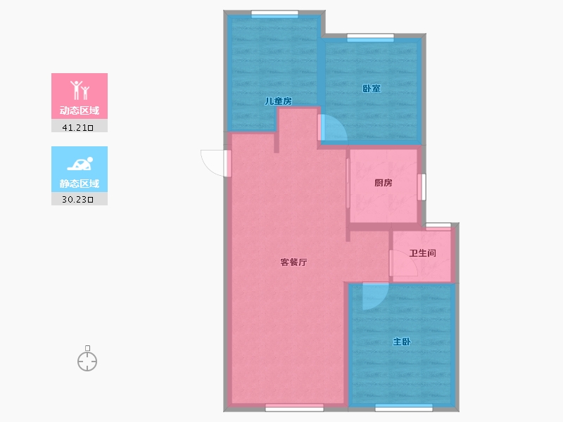 山西省-临汾市-保利时光印象-79.20-户型库-动静分区