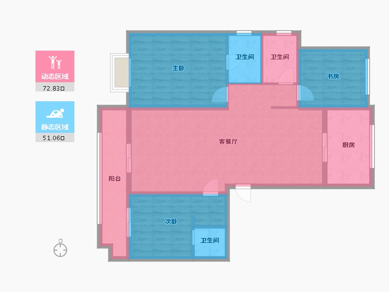 山西省-阳泉市-中央悦城-109.98-户型库-动静分区