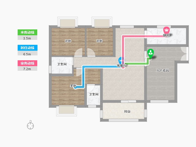 海南省-澄迈县-敦和世家-87.69-户型库-动静线