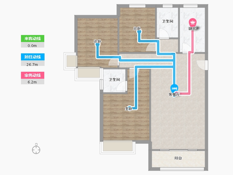 河南省-开封市-永威梅隆郡-104.88-户型库-动静线