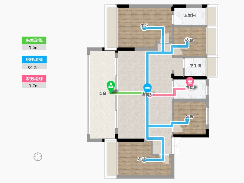 江西省-南昌市-江山云起-104.00-户型库-动静线