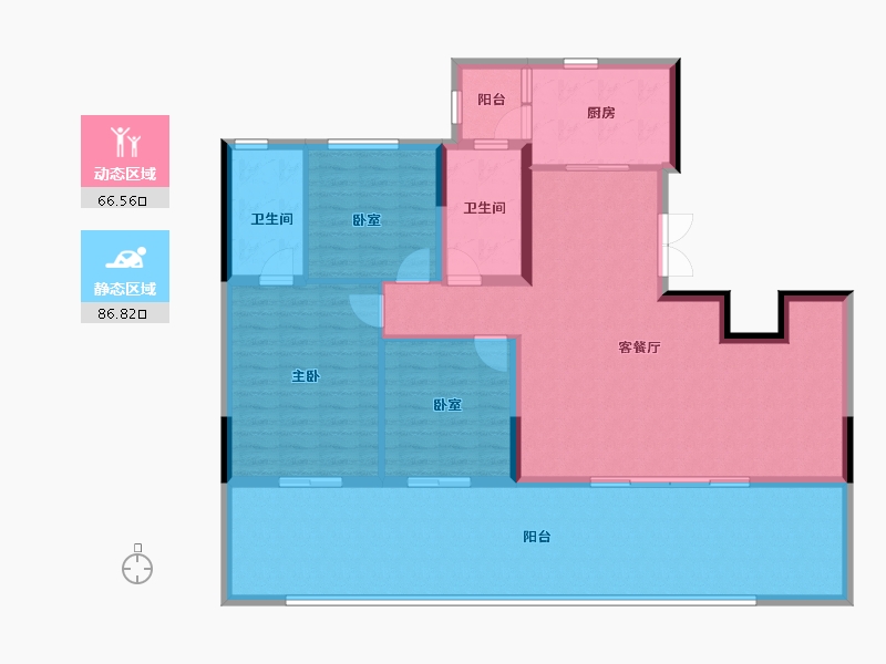 四川省-宜宾市-云山墅-139.00-户型库-动静分区