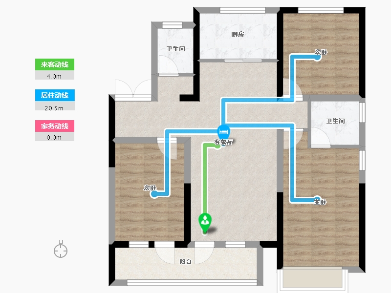 河北省-石家庄市-安联天颂-105.60-户型库-动静线