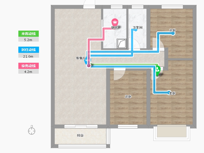 河北省-衡水市-富丽新城-82.02-户型库-动静线