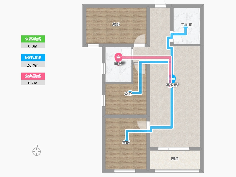 河北省-石家庄市-安锦云庭-86.46-户型库-动静线