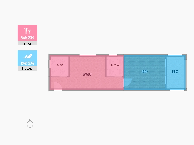 浙江省-杭州市-叶青随苑-43.57-户型库-动静分区