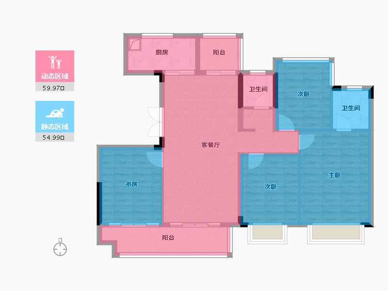 广西壮族自治区-柳州市-旭辉江来-108.00-户型库-动静分区