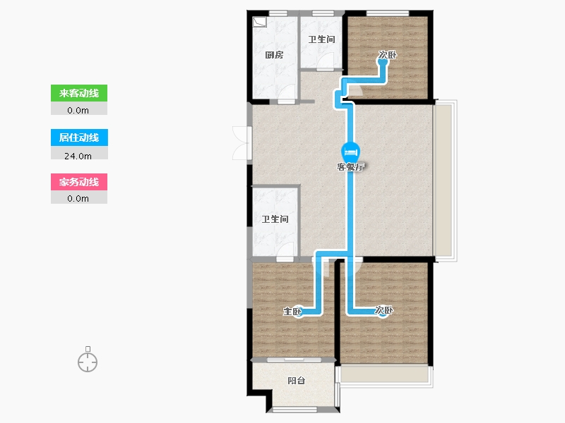 江苏省-连云港市-世纪凤凰城-126.00-户型库-动静线