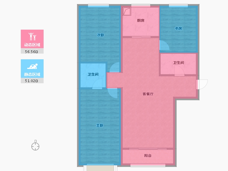 山西省-大同市-学林-109.01-户型库-动静分区