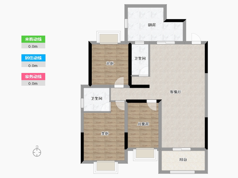 广西壮族自治区-玉林市-玉开东城经典-108.00-户型库-动静线