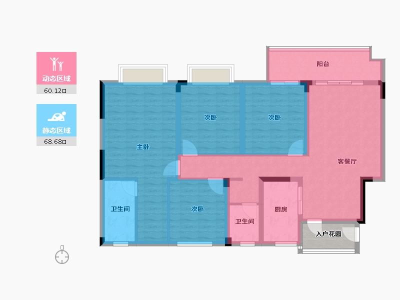 江西省-九江市-富达公馆-124.65-户型库-动静分区