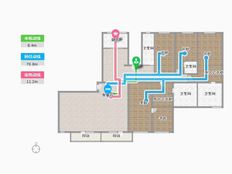 北京-北京市-盛德紫阙-320.00-户型库-动静线