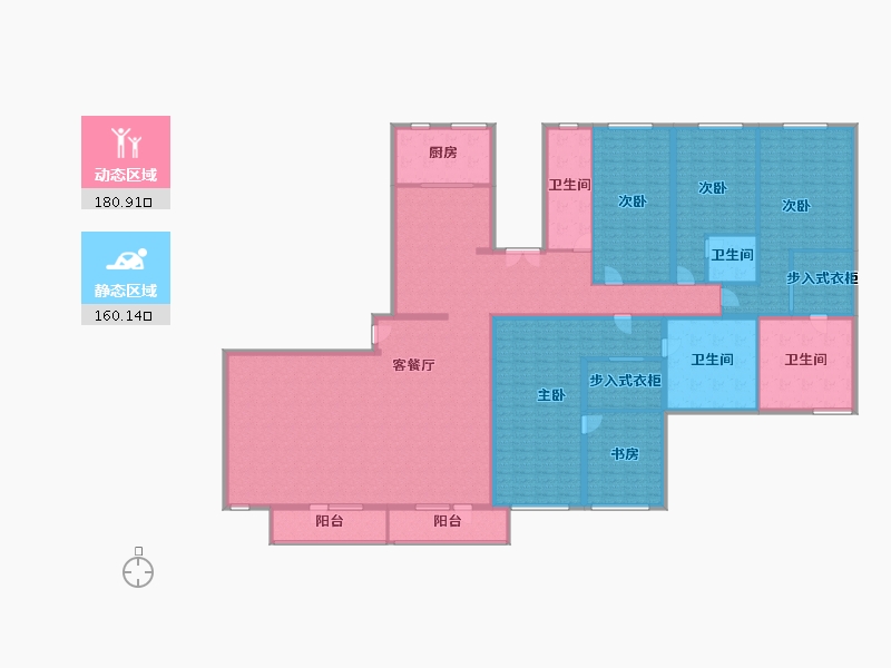 北京-北京市-盛德紫阙-320.00-户型库-动静分区