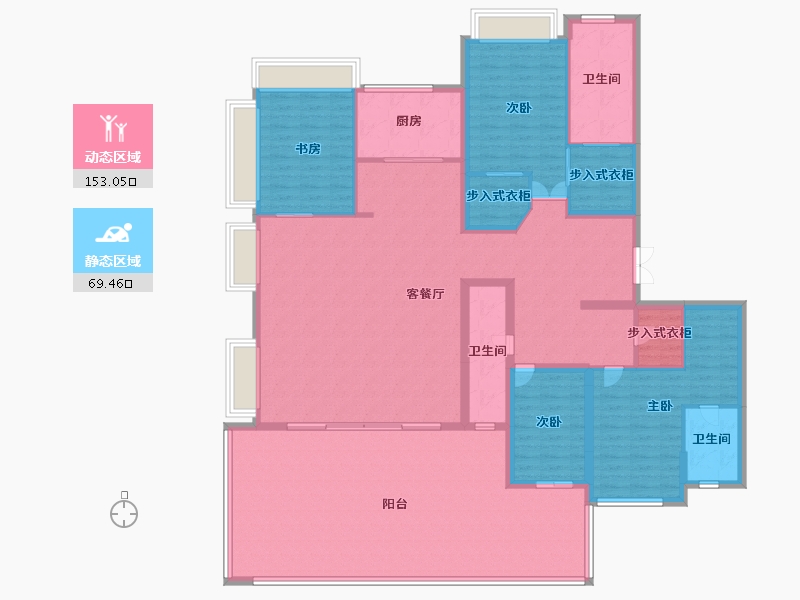 贵州省-贵阳市-贵阳花语墅-204.00-户型库-动静分区