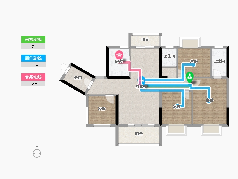 广西壮族自治区-贵港市-贵港是碧桂园中央上城-99.19-户型库-动静线