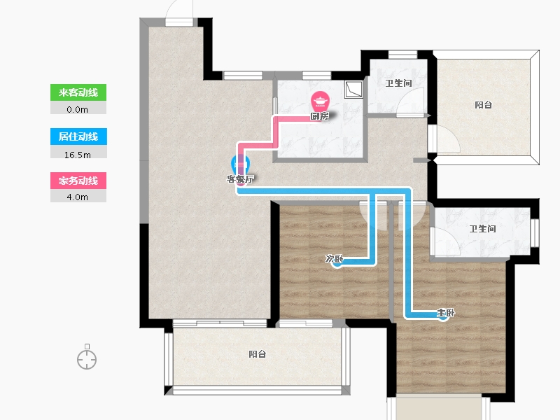 广西壮族自治区-南宁市-龙光玖誉城翰城-87.00-户型库-动静线