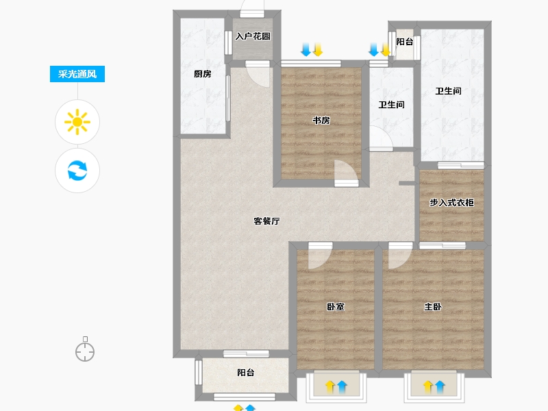 河南省-商丘市-西部新城-99.51-户型库-采光通风