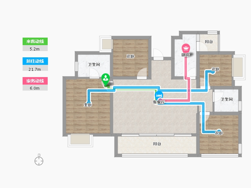 四川省-乐山市-兰台府-108.00-户型库-动静线