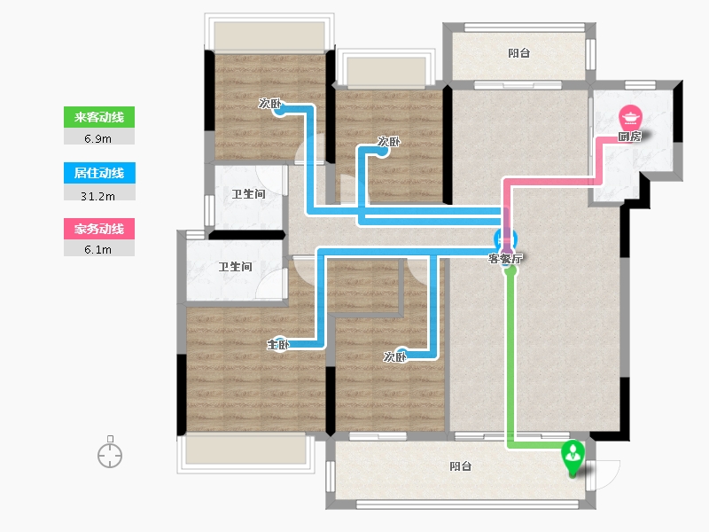 广东省-揭阳市-言成盈禧华府-117.73-户型库-动静线