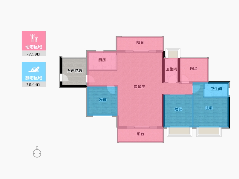 广东省-汕尾市-领航熹璟园-140.00-户型库-动静分区