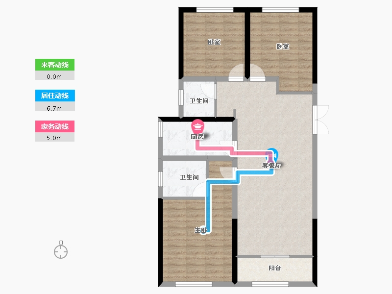 河北省-保定市-星空明月城-95.20-户型库-动静线