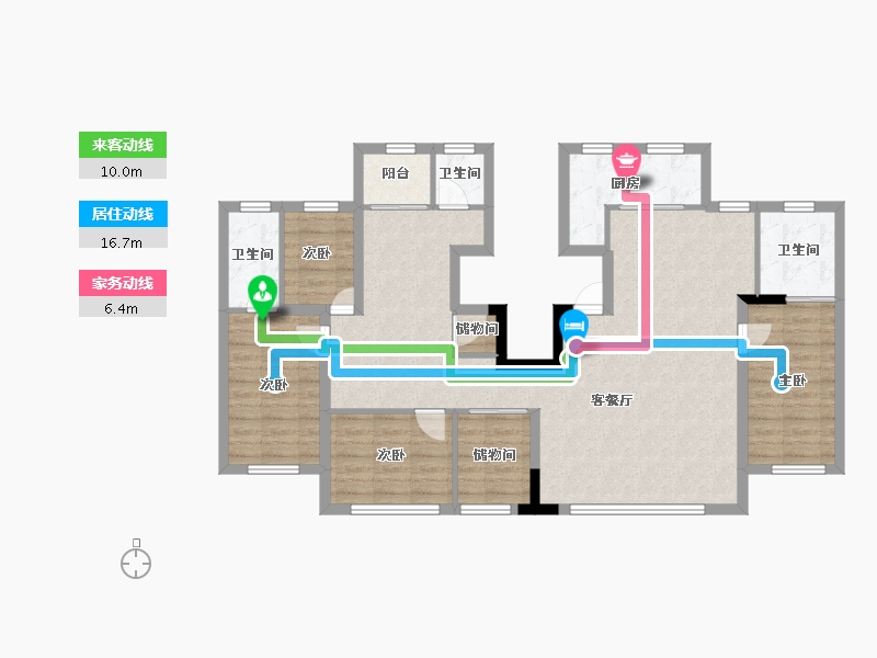 辽宁省-锦州市-碧桂园锦绣西湖-108.00-户型库-动静线