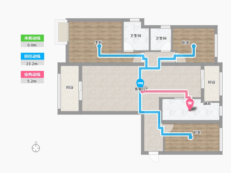 湖北省-十堰市-南山五福堂-96.00-户型库-动静线