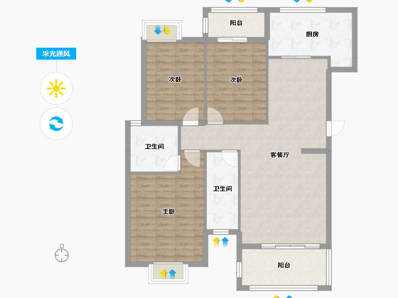 湖南省-永州市-舜皇城-113.18-户型库-采光通风