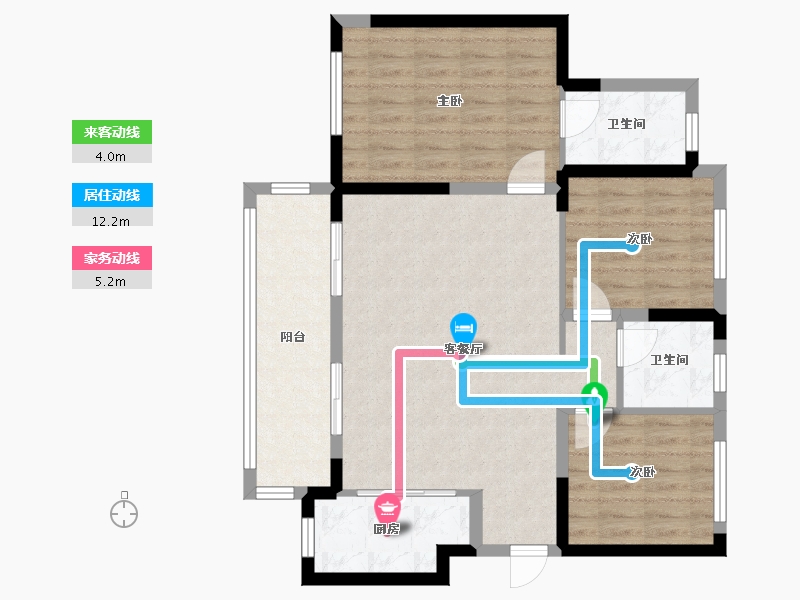 四川省-南充市-科兴印月湾-78.47-户型库-动静线