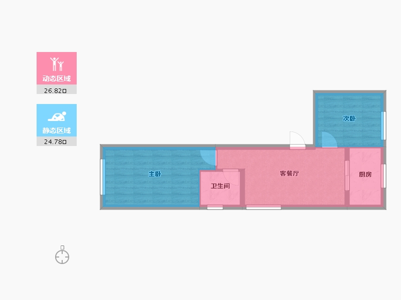 上海-上海市-荟和新苑-49.00-户型库-动静分区