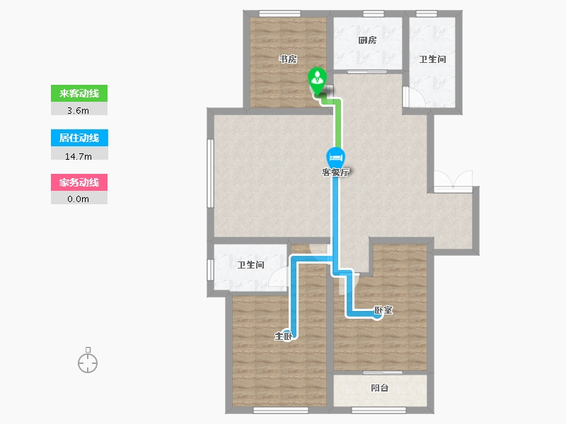 河北省-沧州市-锦秀庄园-113.46-户型库-动静线