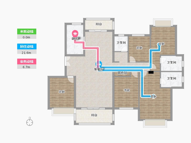 广东省-汕尾市-云岭山庄-170.18-户型库-动静线