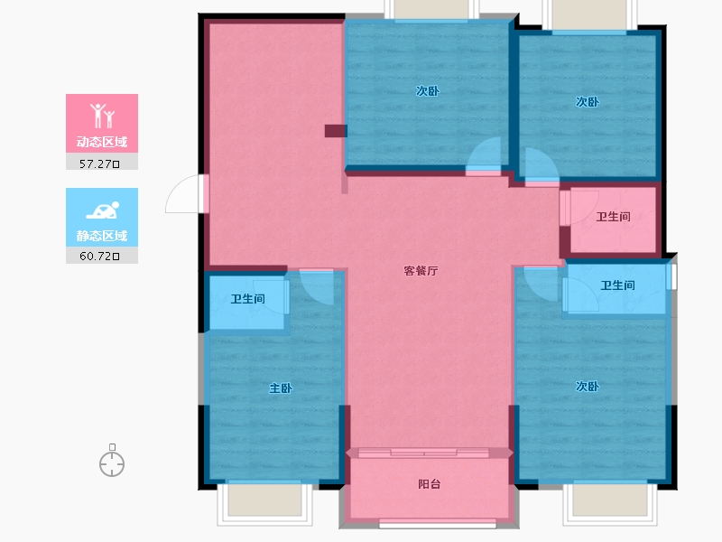 广东省-肇庆市-西景山-180.00-户型库-动静分区