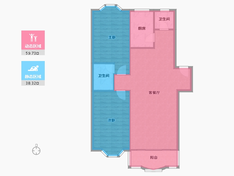 福建省-厦门市-江浦南里-84.21-户型库-动静分区