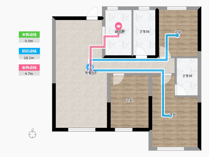 辽宁省-沈阳市-保利天汇-92.00-户型库-动静线