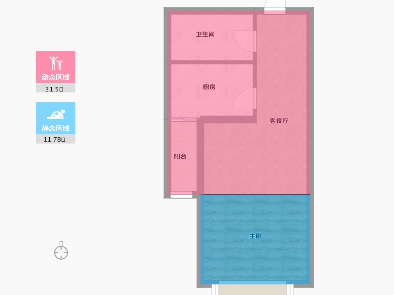 河北省-张家口市-京西泰和城-38.40-户型库-动静分区