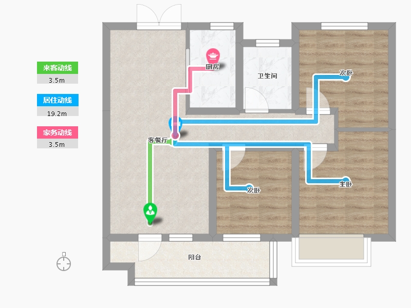 河北省-石家庄市-星月华府-78.13-户型库-动静线