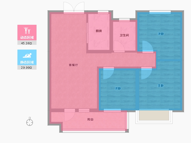 河北省-石家庄市-星月华府-78.13-户型库-动静分区