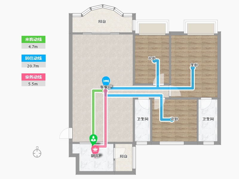 广东省-肇庆市-海景豪苑-80.00-户型库-动静线