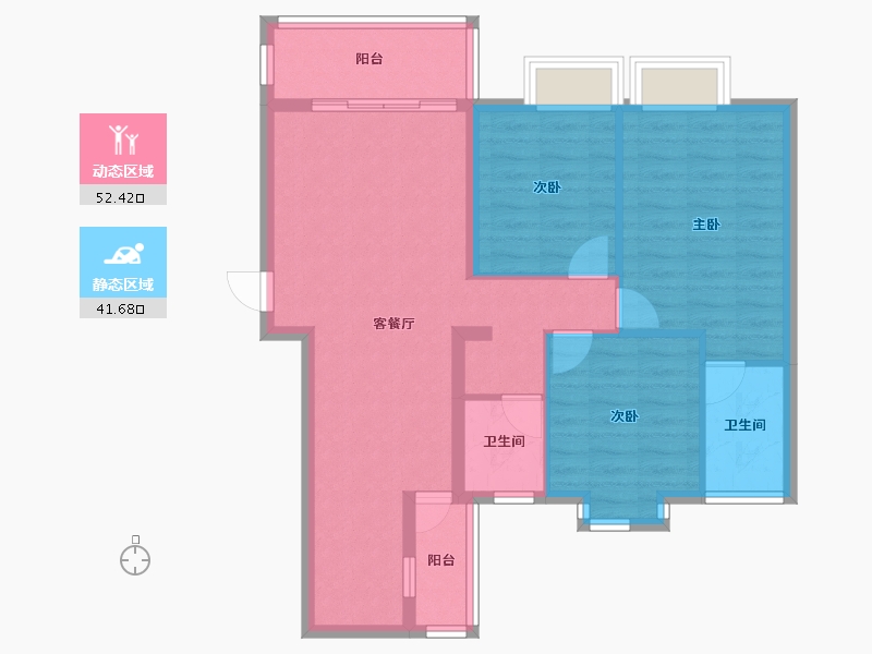 广西壮族自治区-崇左市-幸福·金龙居-112.00-户型库-动静分区