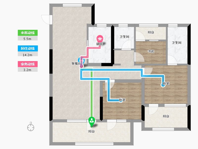 山东省-青岛市-保利和颂-97.12-户型库-动静线