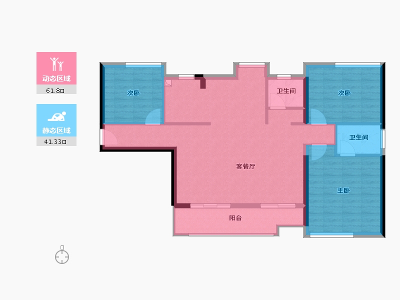 福建省-福州市-福厝远山拾里-93.54-户型库-动静分区